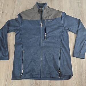 ORVIS MEN'S FLEECE BONDED MESH FULL ZIP LIGHTWEIGHT JACKET(DRESS BLUES Small)NWD